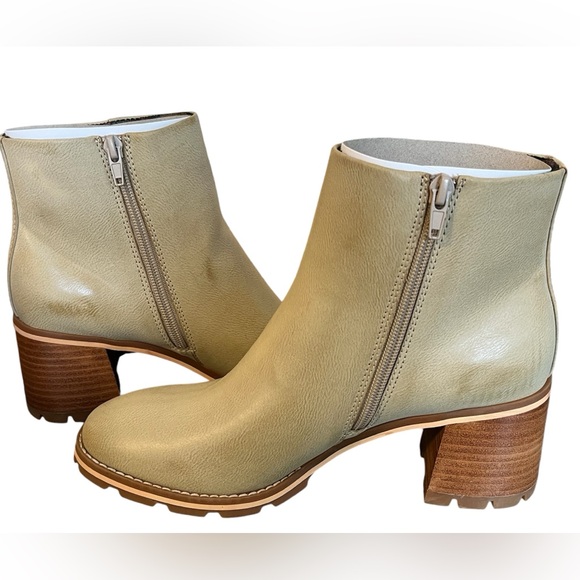 Kork’s women chandler stacked heel booties cream medium - Picture 4 of 6